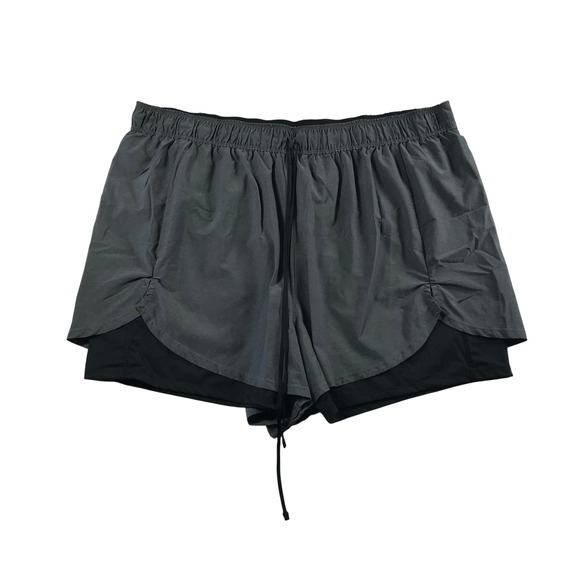 Nike Pants - Nike 10/2 Running Shorts Grey Black 2-in-1 Plus Size 3X DC5412-014